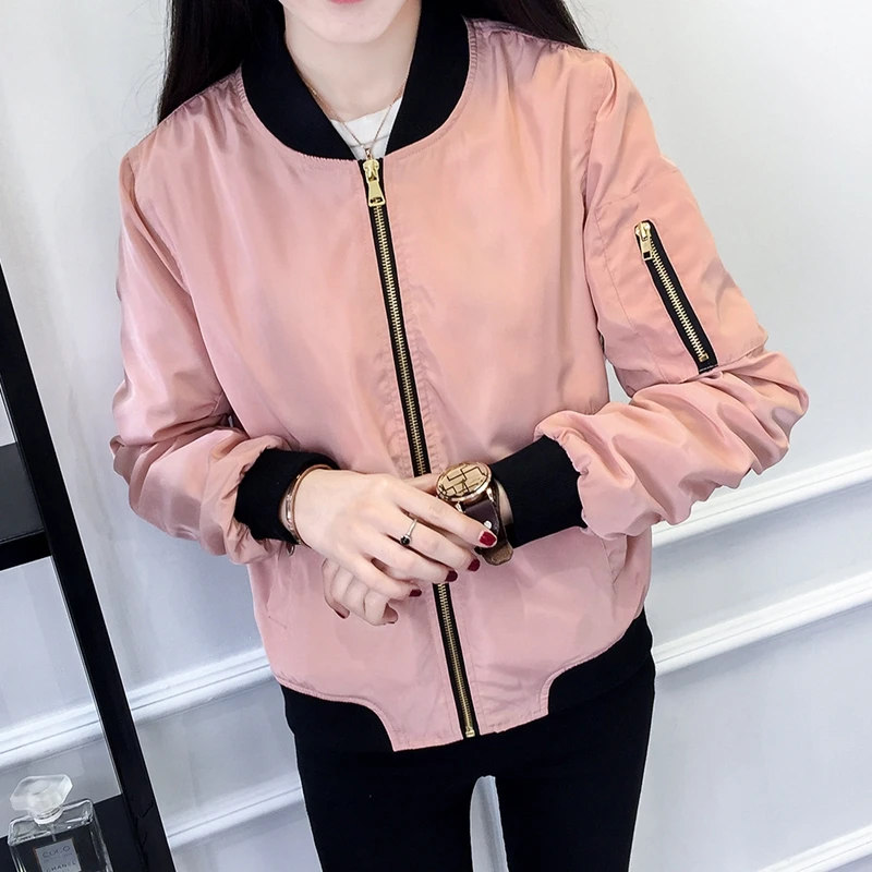 Женское короткое пальто женские куртки бомберы горячая свободная бейсбольная