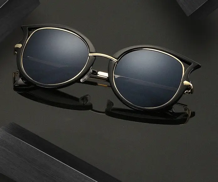 Винтажные Солнцезащитные очки кошачий глаз женские солнцезащитные