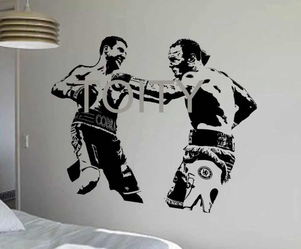 Carl Froch vs Джордж Гровс стикер на стену Спорт бокс матч виниловая наклейка в
