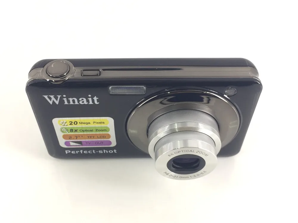 Winait 20MP Портативная цифровая камера 8x оптический зум 2 7 &quotTFT ЖК дисплей|digital zoom digital