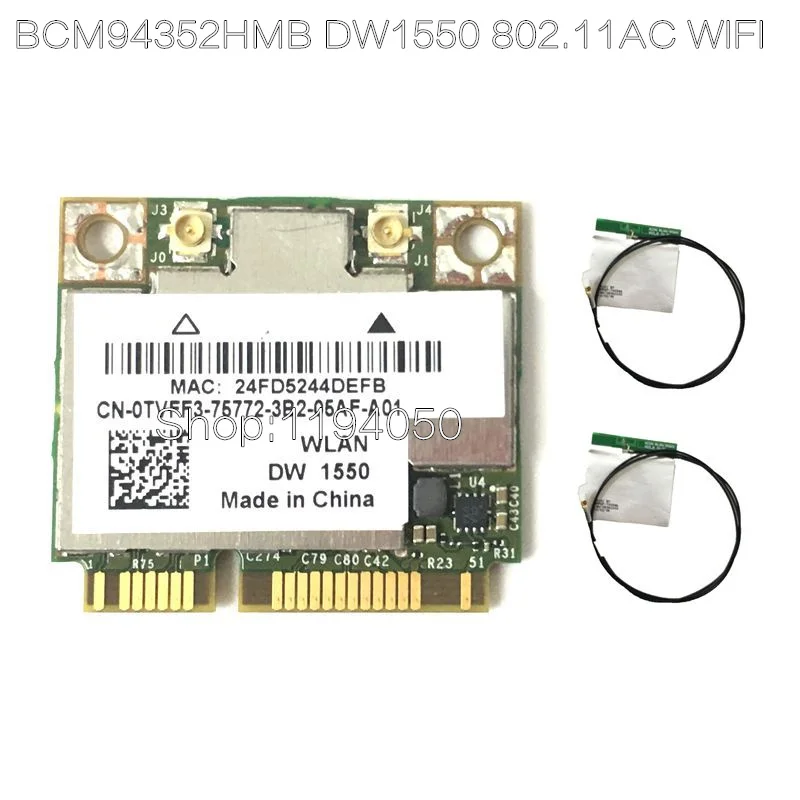 BCM94352hmb DW1550 802.11AC 867 / 2, 4   5   BT4.0 Wi-Fi  LAN