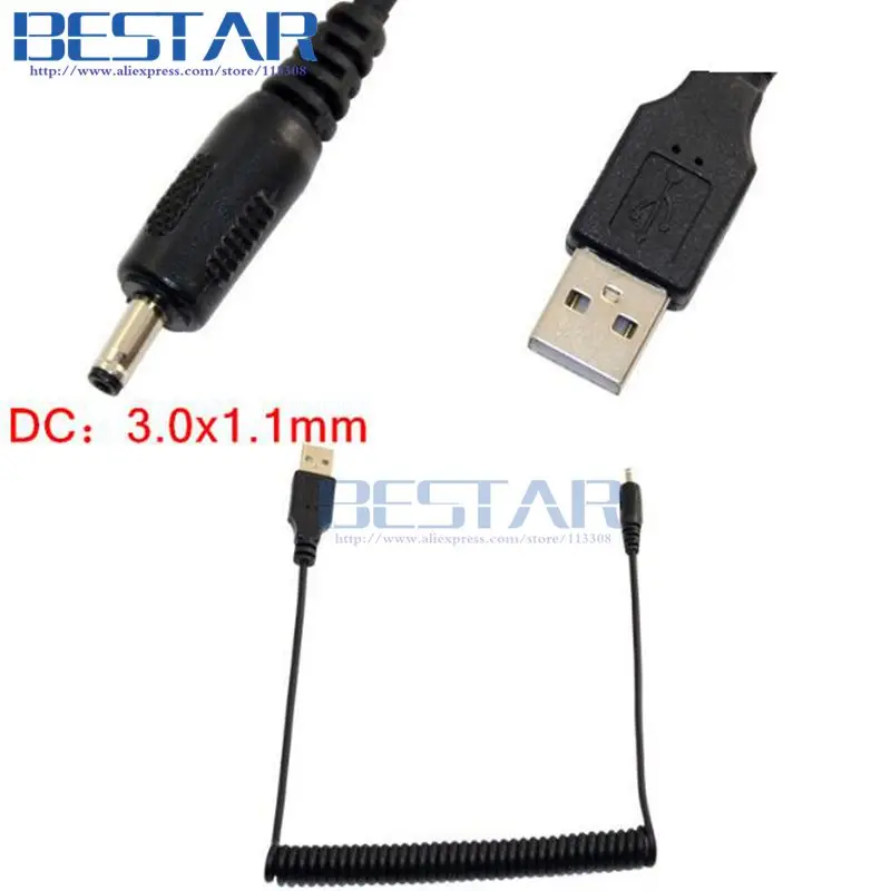USB 2 0 A папа к DC разъему 0x0 6 мм 5x0 7 3 0x1 1 2x0 9 5x1 35 5 в 2A силовой пружинный кабель м |