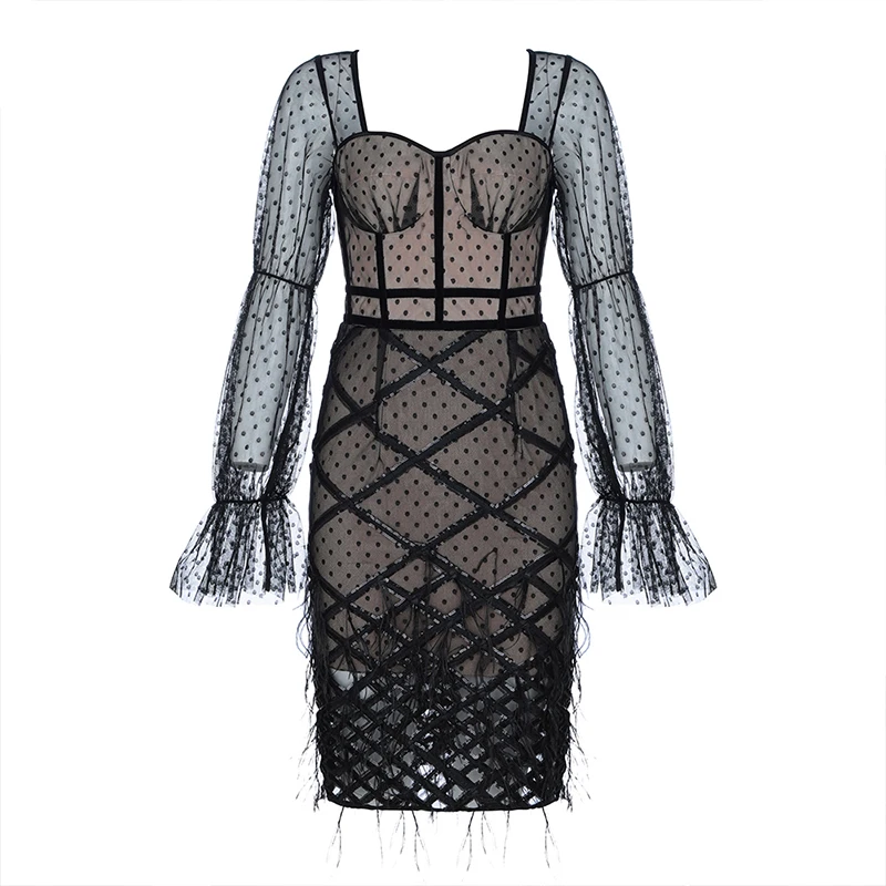 DEIVE TEGER летнее платье для женщин Vestidos 2019 с длинными рукавами в стиле пэчворк