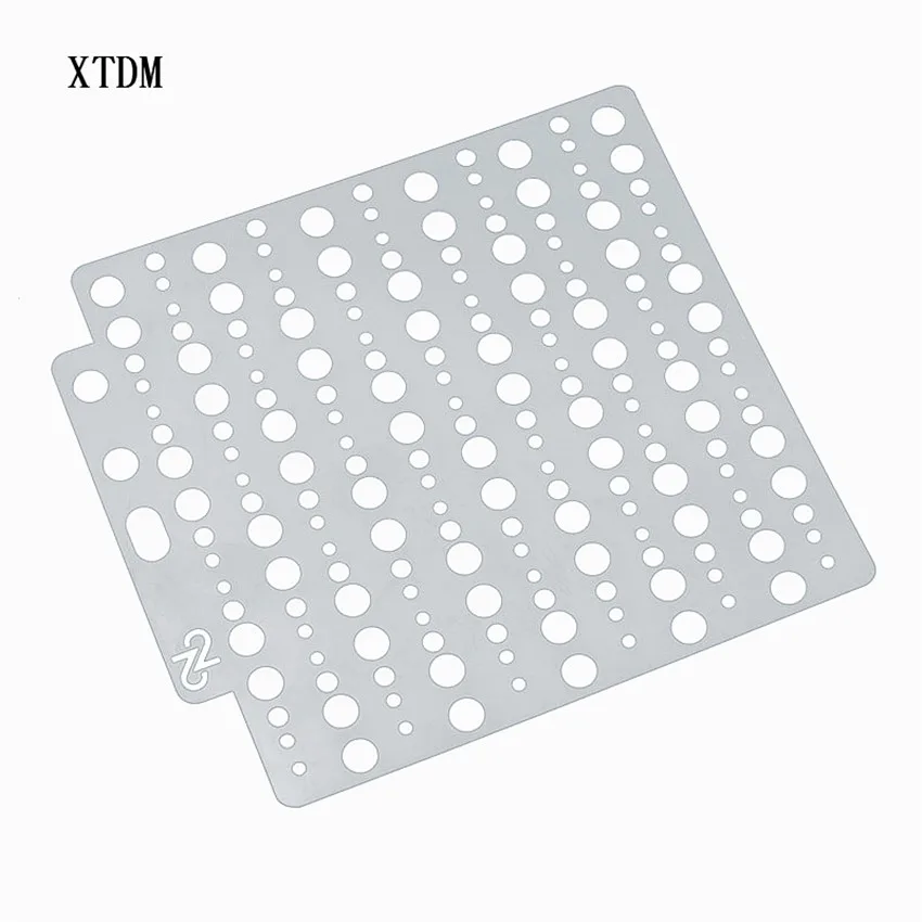 Круг Пластиковая форма Щит DIY торт скрапбук трафареты полые украшения Печать