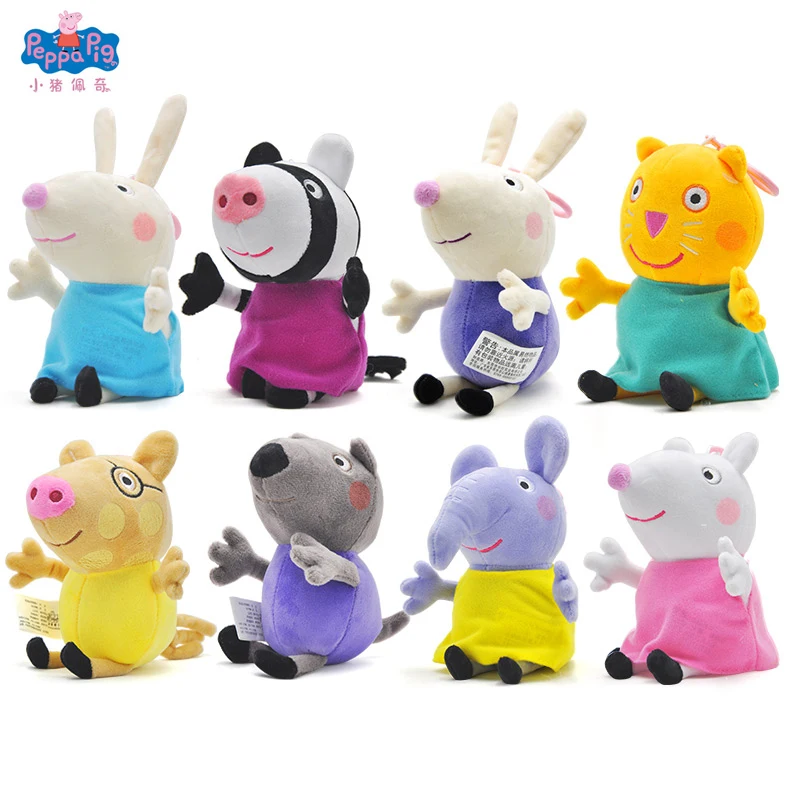 Оригинальные Плюшевые игрушки Peppa, Свинка Джордж, семейные друзья, школьные вечерние украшения, детский подарок на Рождество, Хэллоуин