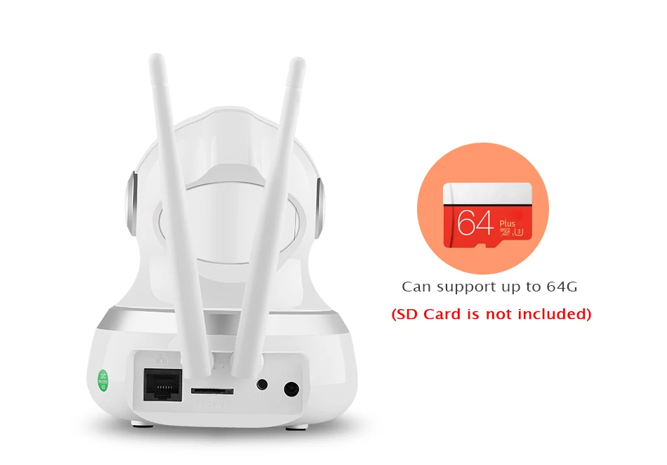 1080 P IP Камера WI-FI CCTV видеонаблюдения P2P охранных хранения карты памяти 2MP babyfoon Камера сети Hiseeu