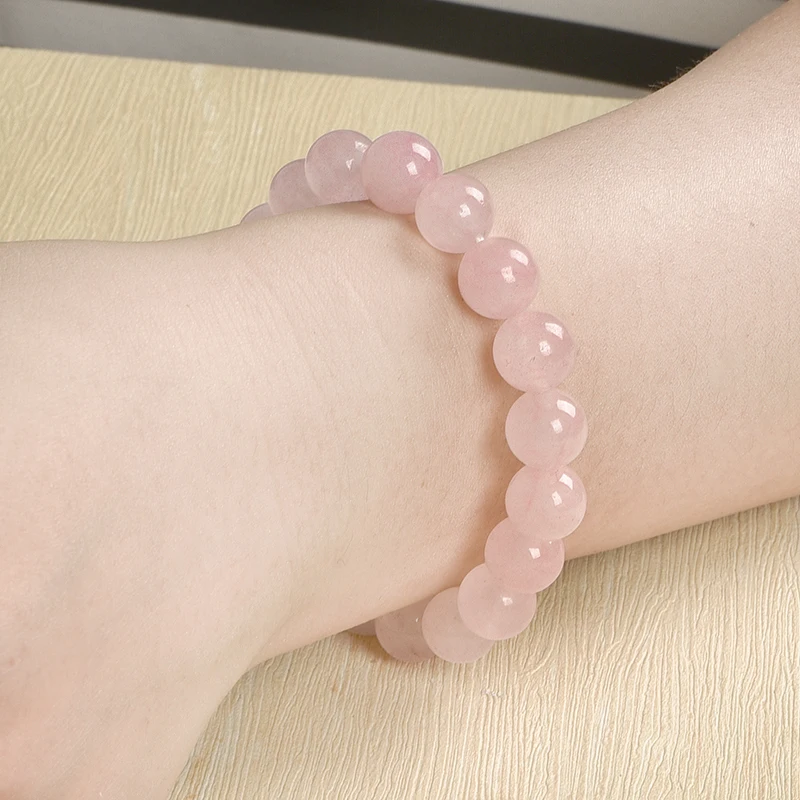 10 мм натуральный и милый розовый браслет из кварца, необходимые подарки для double eleven