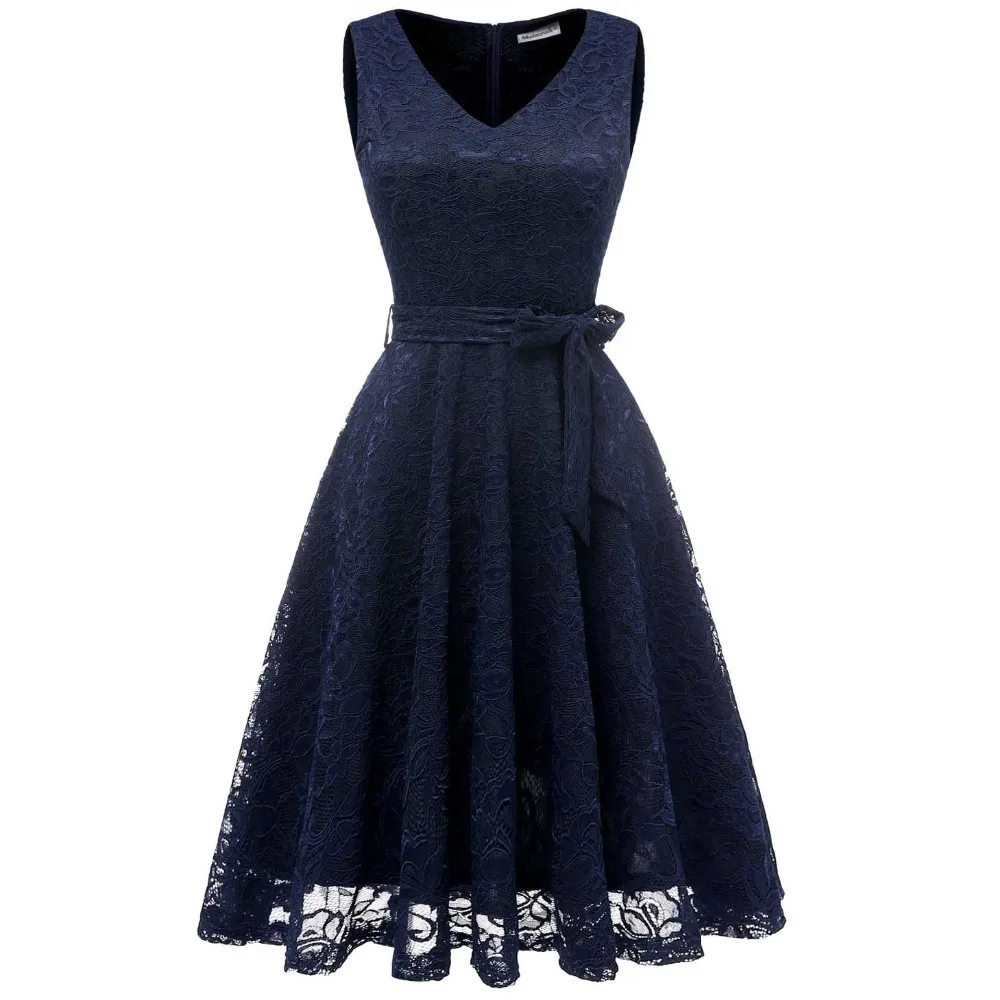 Женское винтажное кружевное платье без рукавов Modecrush Элегантное летнее на новый