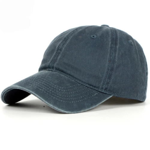 Navy Blue HT1182, корейский стиль, винтажные однотонные бейсболки для мужчин и женщин, простые 6 панелей, шляпы для папы, высокое качество, классические хлопчатобумажные бейсболки, головные уборы - Цвет: Navy Blue