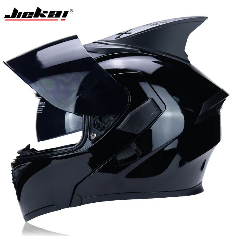 Мотоцикл JIEKAI защитный шлем с двойным козырьком DOT flip helmet moto racing всесезонный