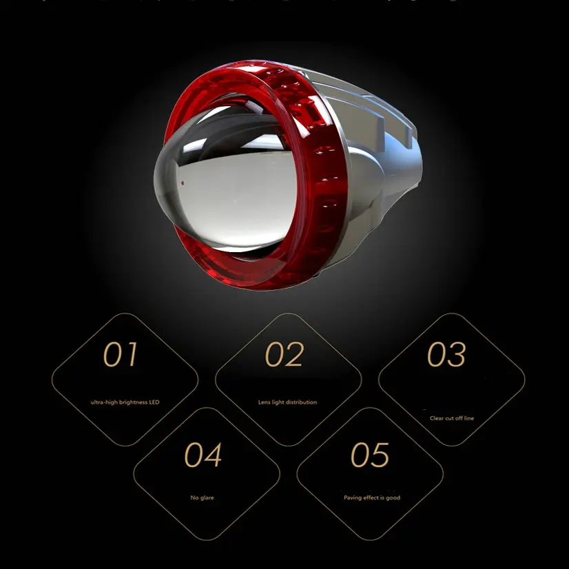 Светодиодный фара для электровелосипеда в головной светильник 10W 12V-60v Алюминий