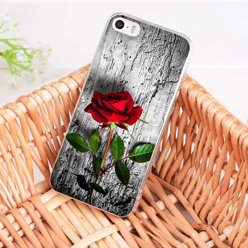 4 Yinuoda красивый сад красные розы цветы Coque чехол для телефона для iPhone 8 7 6 6S Plus X 5 5S SE 5C XS XR11 11pro 11promax - Цвет: 4