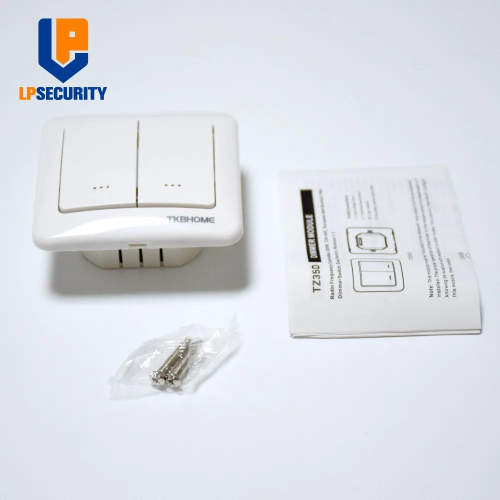 TKB домашний TZ35D Z-Wave Plus двухнастенный модуль диммера с двойным веслом для ламп