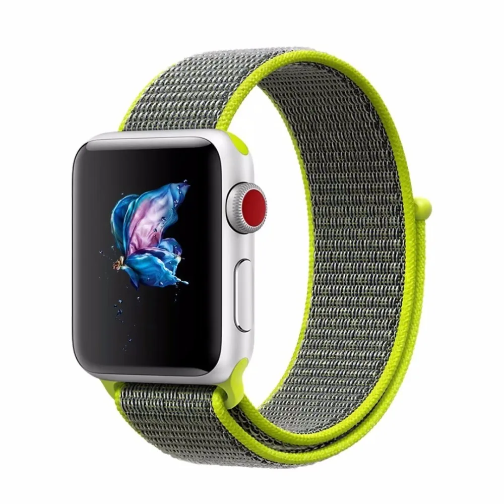 Joyozy 2017Flash Sport Loop для apple Watch ремешок нейлоновый ремешок apple uhr serise 3 2 1 iwatch ремешок 42 мм 38 мм мягкий дышащий тканый