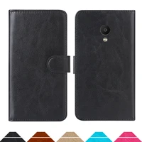 luxury wallet case for meizu m8c pu leather retro flip cover magnetic fashion cases strap