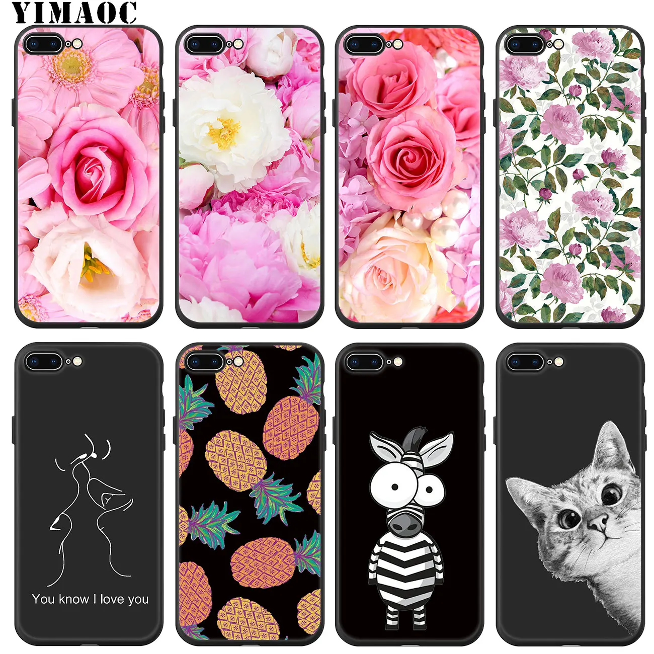 Мягкий силиконовый чехол для iPhone 11 Pro XS Max XR X 6 6S 7 8 Plus 5 5S SE 10 Black Cover | Мобильные