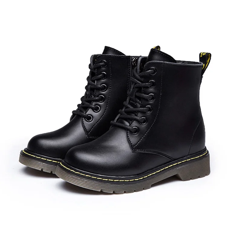 Новинка 2020 Зимние теплые детские ботинки для мальчиков и девочек Ботинки Martin