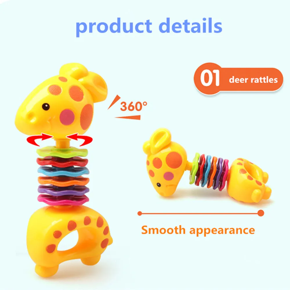 9 шт. детская игрушка для новорожденных колокольчик комбинация Подарочная