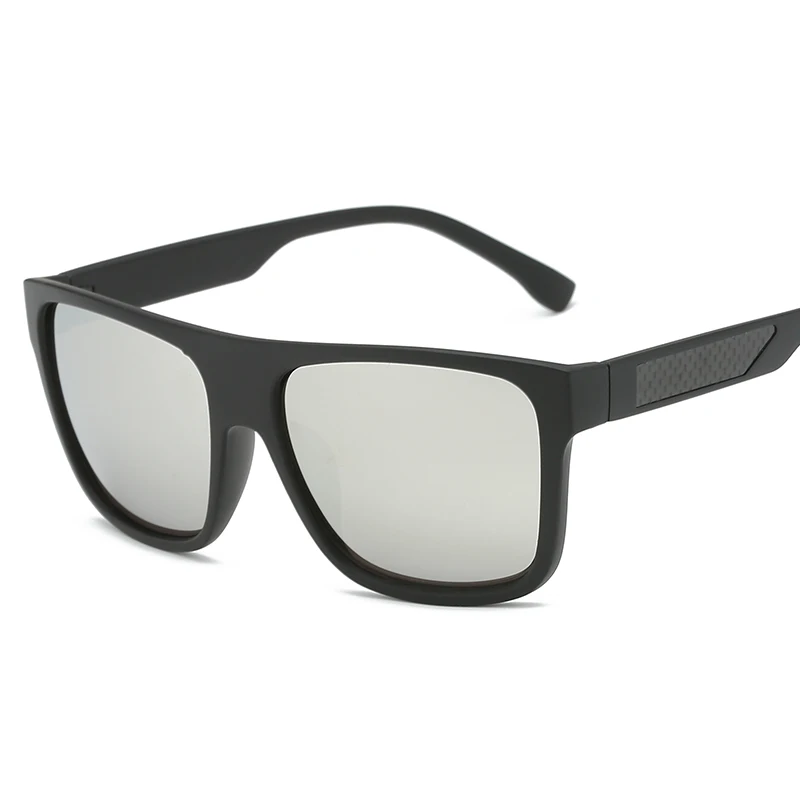 Мужские солнцезащитные очки с поляризацией дизайнерские зеркальные в