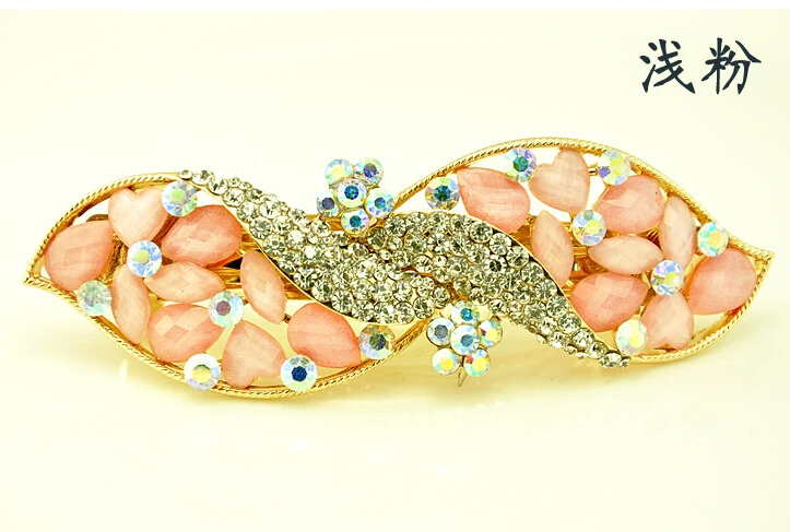 Листья заколки стразы заколка для волос аксессуары FJ026 | Украшения и