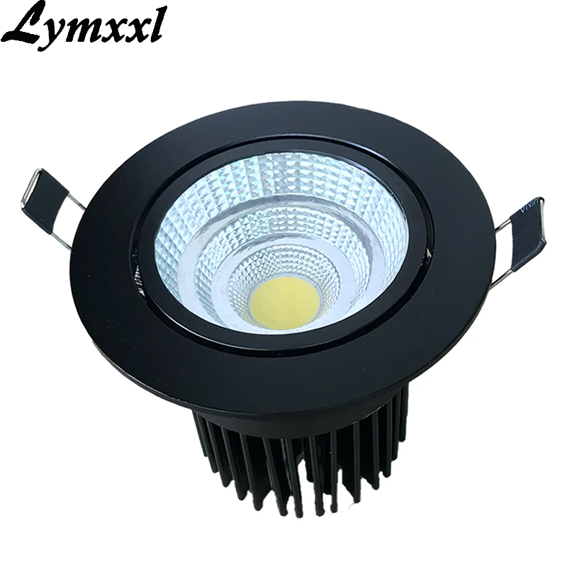 5 шт. 15 Вт светодиодная лампа с регулируемой яркостью точечная алюминиевая Черная