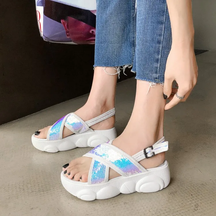 Летние сандалии на плоской подошве женская обувь водонепроницаемая Спортивная