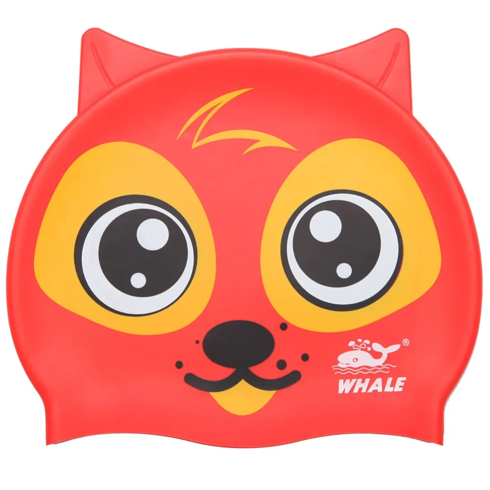 Sportswear Accessories Kids Silicone Cute Cartoon Shape Swim Cap Waterproof Soft Light lovely | Спорт и развлечения