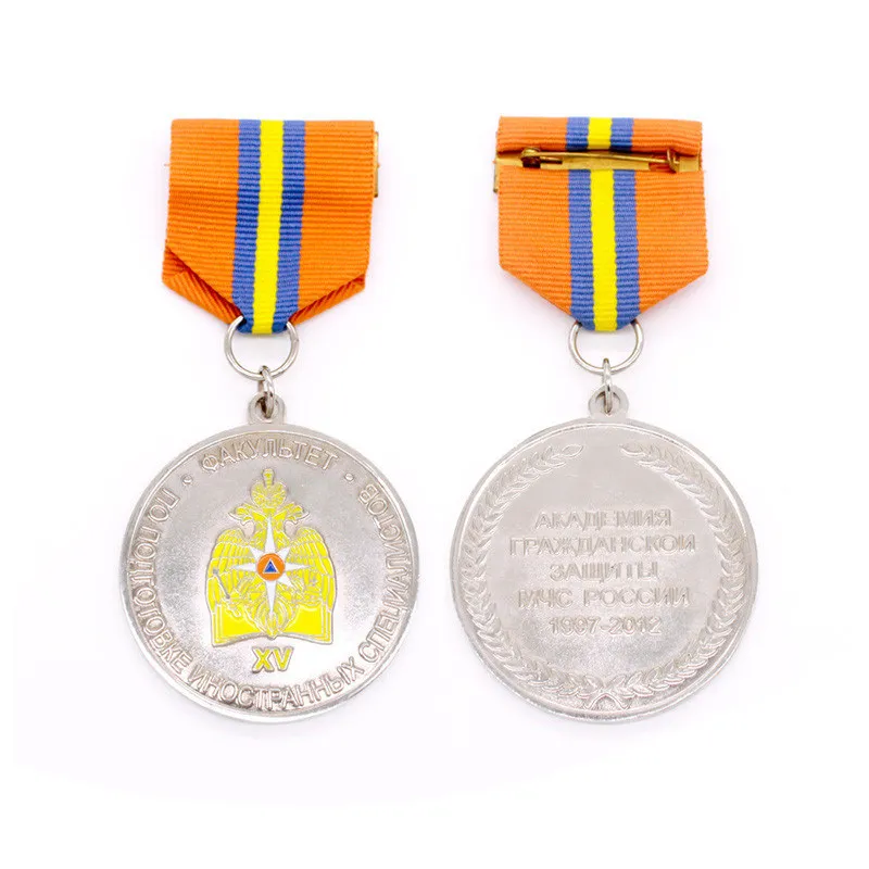 

Custom stamping military silver medal new style 3D medal
