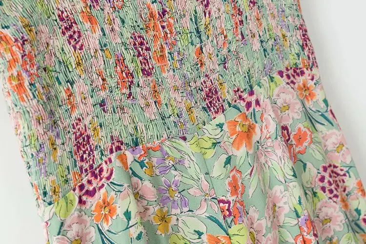 2018 Новый эластичный свободный тонкий комбинезон на бретельках с принтом|Женские