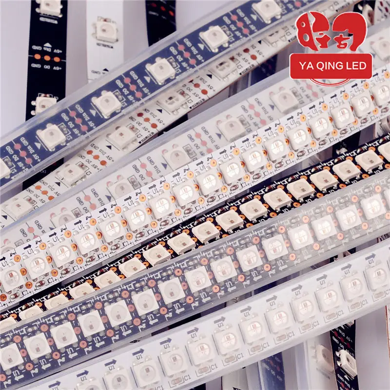1 ~ 100 м 30 60 74 96 144 led/M WS2812B WS2812 SK6812 Светодиодная лента 5050 RGB полноцветная
