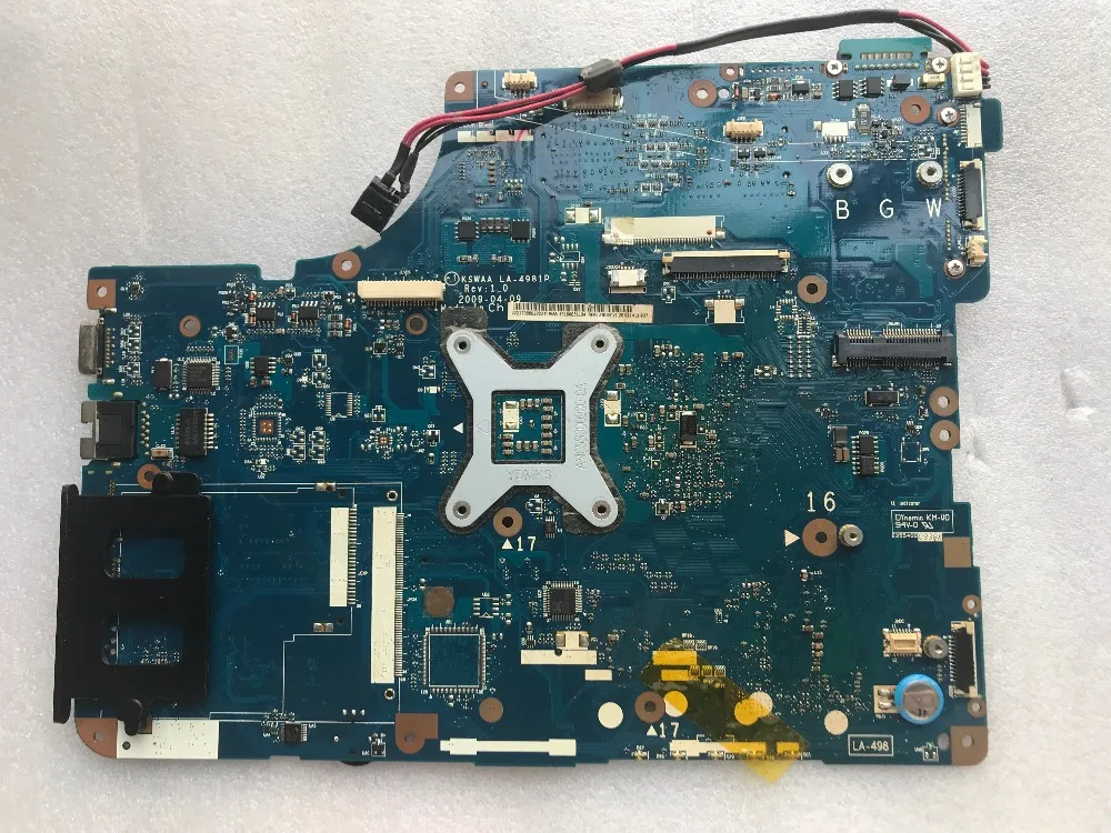 Материнская плата для ноутбука Toshiba Satellite L500 L550 материнская K000080430 KSWAA LA 4981P