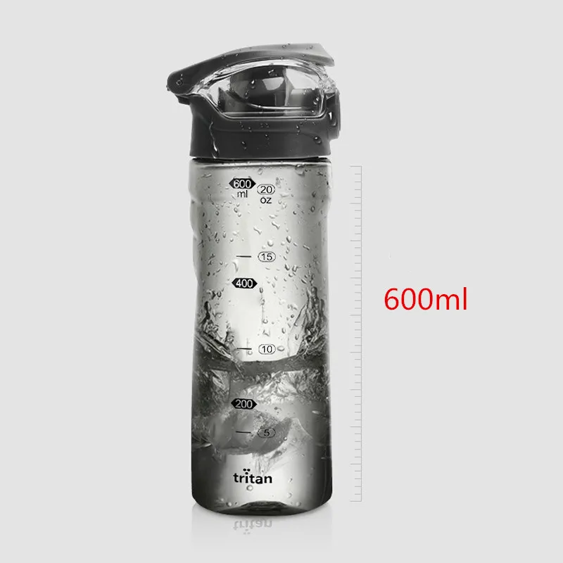 600ml протеин Спортивная бутылка для воды без бисфенола А портативная Герметичная