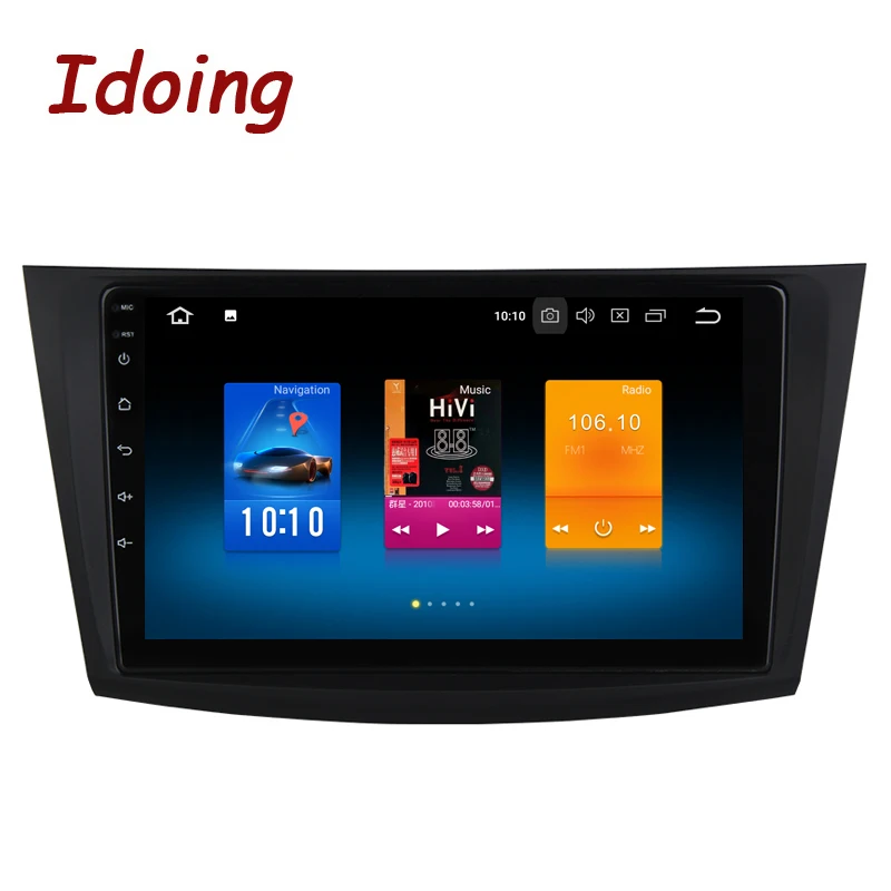 Idoing 1Din 9 дюймов Android8.0/7 1 Автомобильный мультимедийный плеер Подходит для мазда3 3