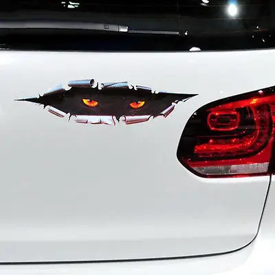 Забавный Выглядывающий Eye декоративные виниловые наклейки кузов Машины окно SUV