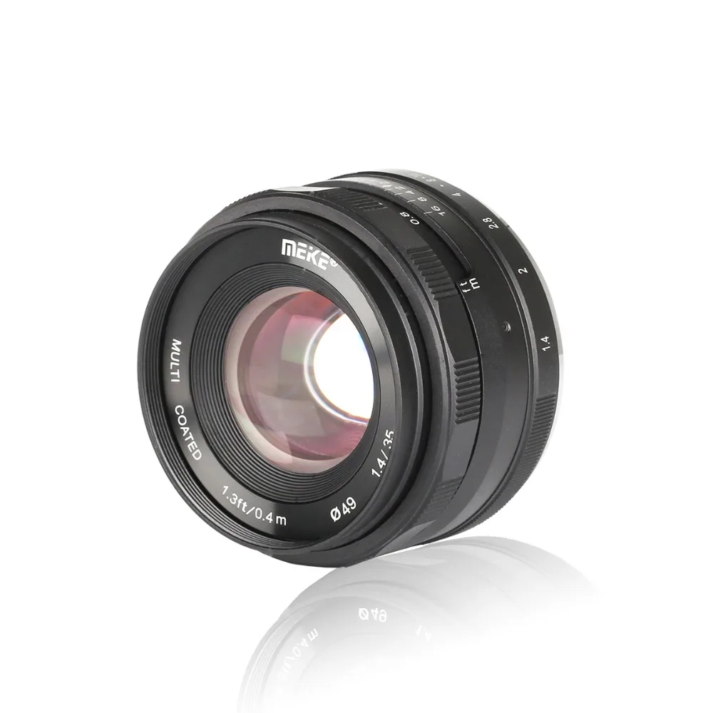 Ручная Фокусирующая линза Meike f1.4 35 мм для Fuji X mount/для Sony E Mount A7 A7II A6000 A6500 A6300 mount с