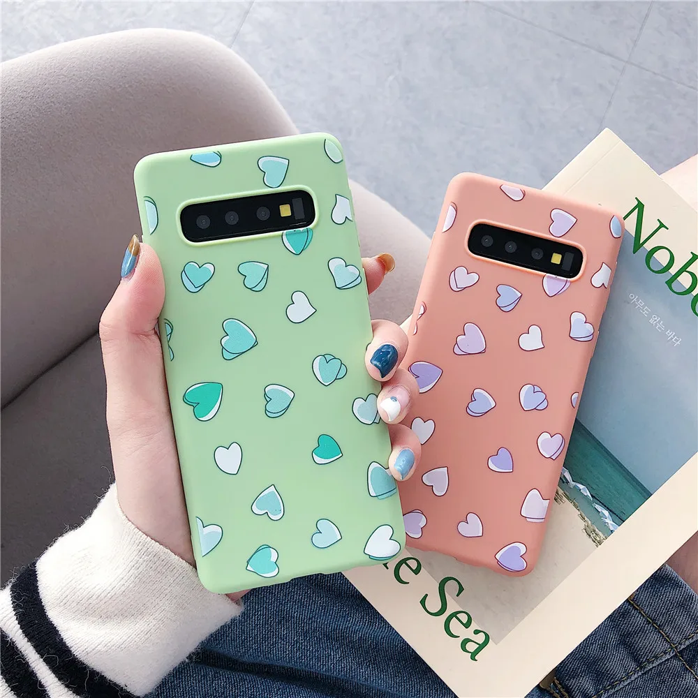 Милые коробка для сладостей samsung Galaxy S10 S10e S9 S8 примечание 9 8 чехол Мягкий