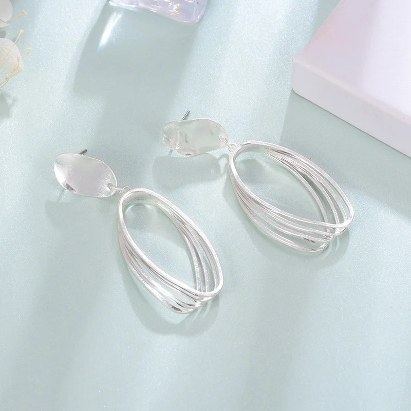 Shineland 2021 новые винтажные гладкие металлические круглые полые модные висячие