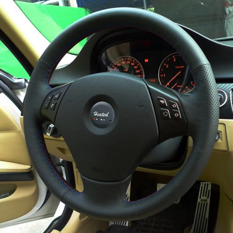 Оплетка на руль для BMW E90 320 318i 320i 325i 330i 320d X1 328xi 2007|diy steering wheel cover|steering coverwheel cover |