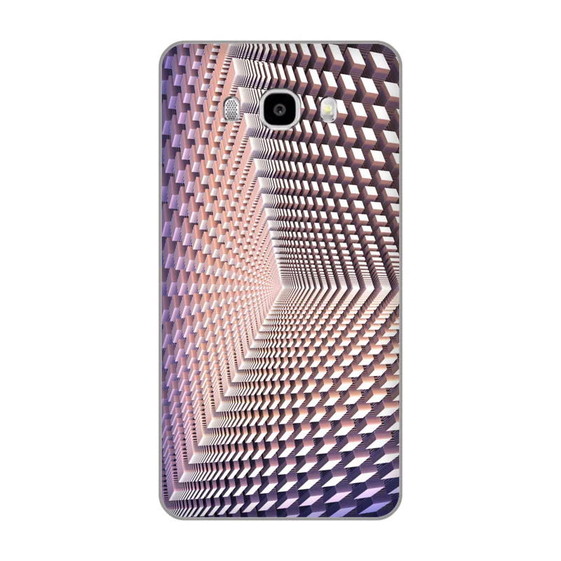 Muller-Lyer Иллюзия меняющийся узор мягкий ТПУ чехол для телефона Samsung Galaxy A3 A5 A7 ON5 ON7