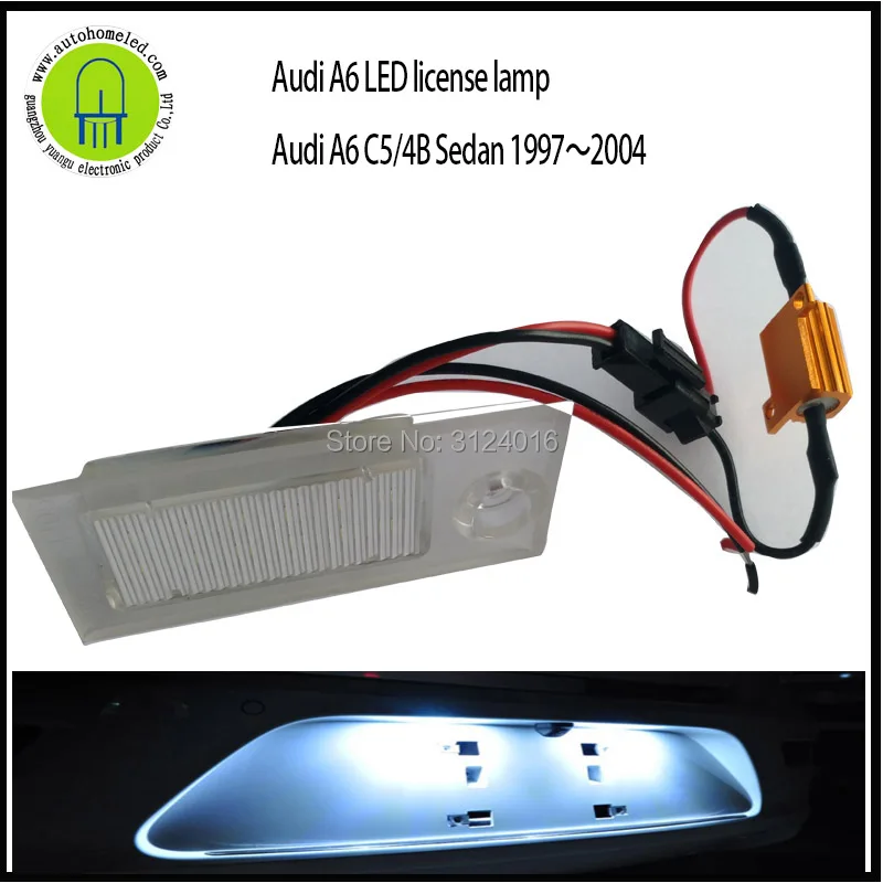 2 шт. x dahosun 3014SMD светильник номерного знака для Audi A6 C5 4B седан 1997 ~ 2004|lamp for|lamp lamplamp light