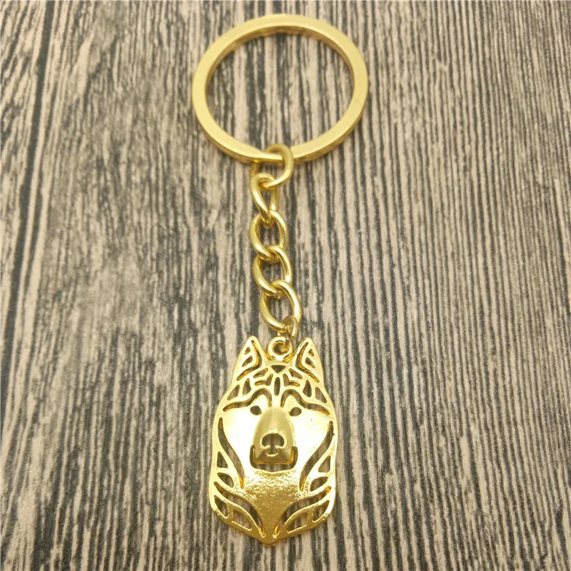 

Siberian Husky Key Chains Fashion Pet Dog Jewellery Siberian Husky Car Keychain Bag Keyring For Women Men