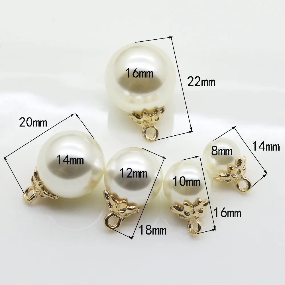 Подвеска с жемчужинами на кнопках 20 шт молнии для украшения головы свадьбы