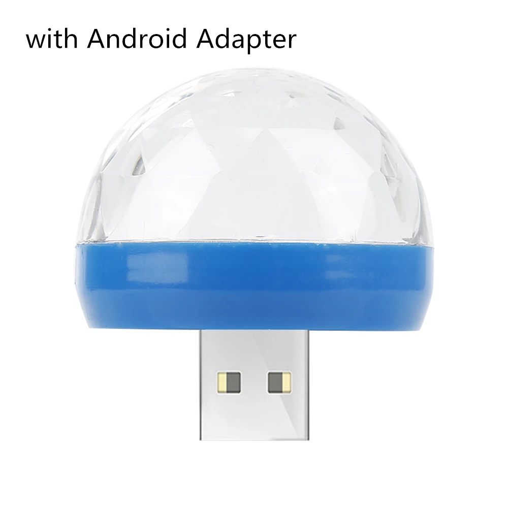 blue ball A Мини USB светодиодный светильник для дискотеки, портативный светильник для рождественской вечеринки, магический шар, сценический светильник для диско-клуба, яркий эффект, сценическая лампа для мобильного телефона - Цвет: blue ball A