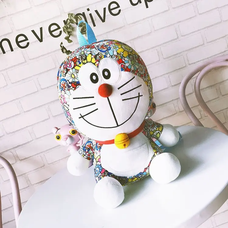 Kawaii ткань мультфильм аниме дети плюшевые рюкзаки детского сада детская мягкая сумка mkd3 Doraemon кошка робот мешок