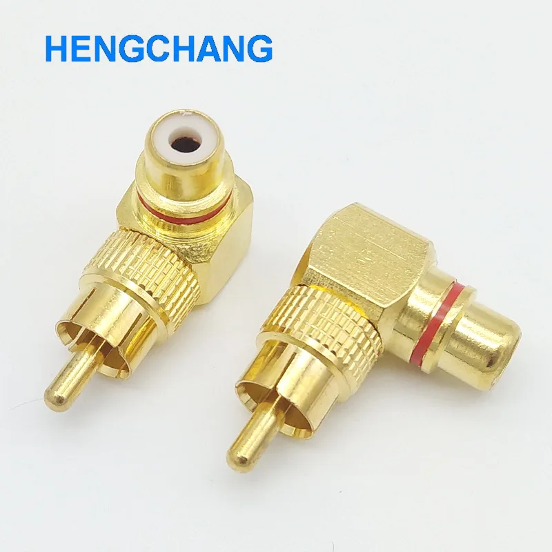 Высокое качество правый угол RCA адаптер разъем мужчин и женщин 1 шт .|connector|adaptorl