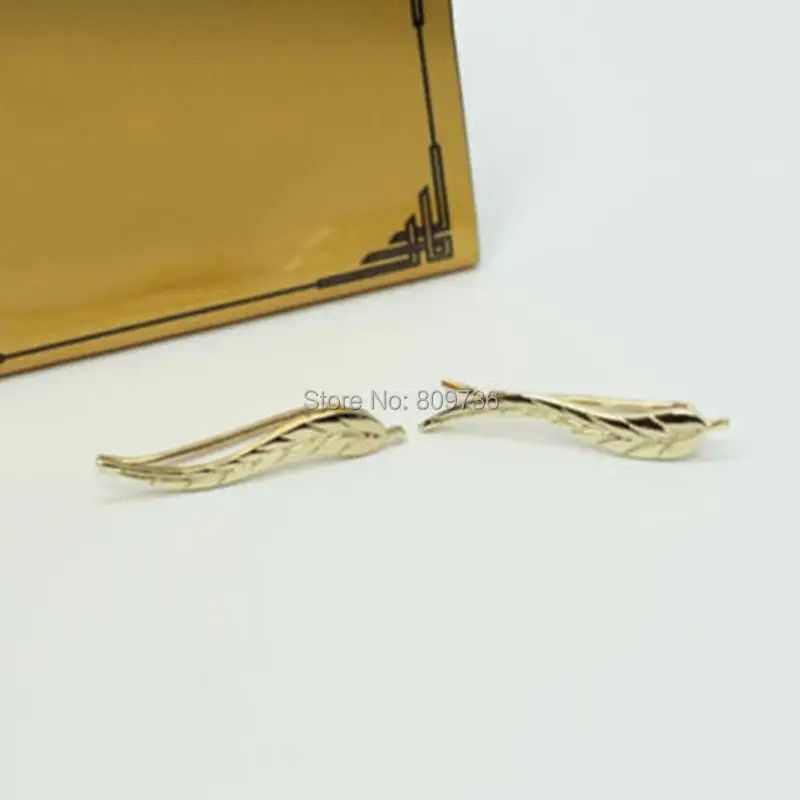 Серьги-пусеты в стиле панк-рок 1 пара с запонками серебристые и золотые женские