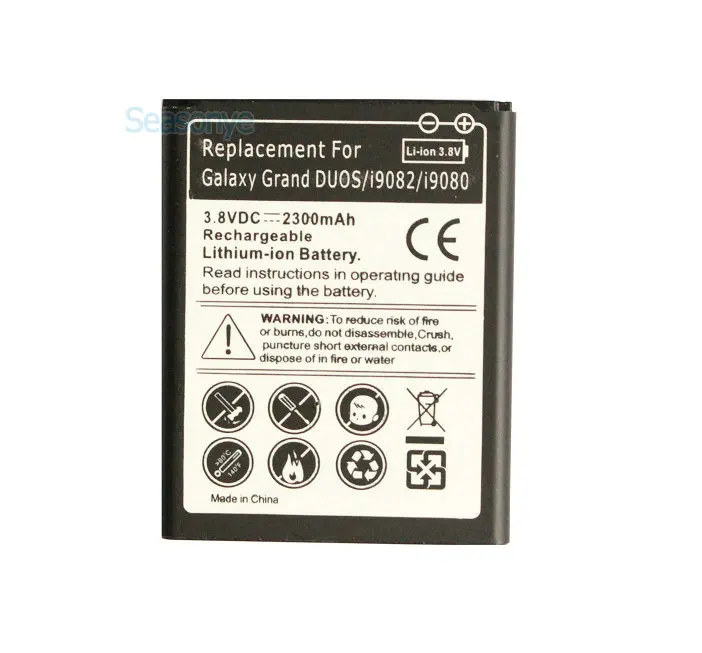 Seasonye 2300mAh EB535163LU Сменный аккумулятор для Samsung Galaxy Grand DUOS I9080 I879 I9118 I9082 i9082|battery for