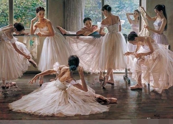 

Famous Ballerina Canvas Painting for children Girl Ballerina Art Paintings with dancer Studio Home Wall Decor Dropshipping