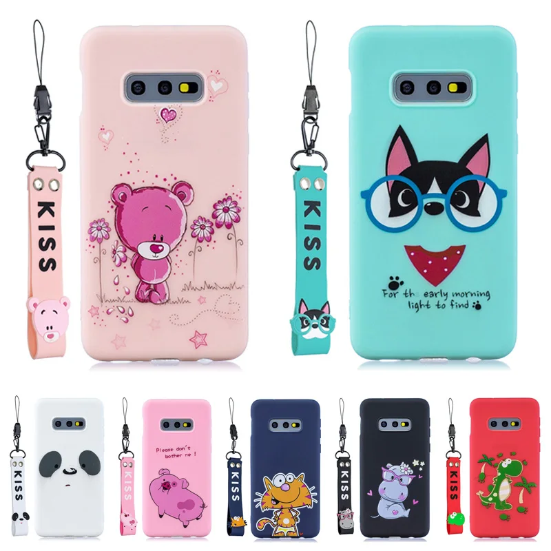 Мягкий силиконовый чехол из ТПУ для Samsung Galaxy S10E S8 S9 S10 Plus S7 Edge Note 9 8 с