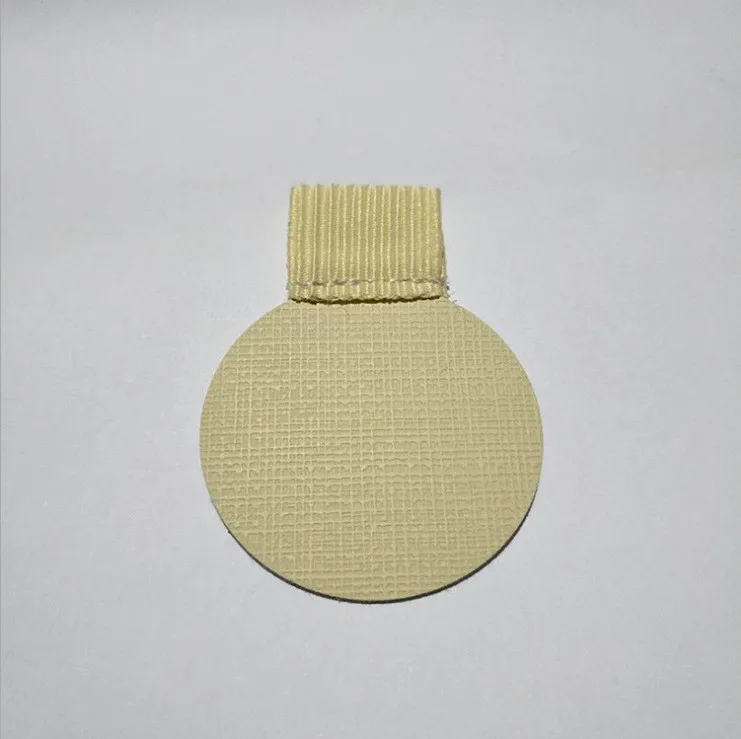 Round-beige Climemo 3 шт. самоклеющаяся кожаная клипса карандаш эластичная петля для ноутбуков журналов вен Тип модный подарок День святого Валентина - Цвет: Round-beige